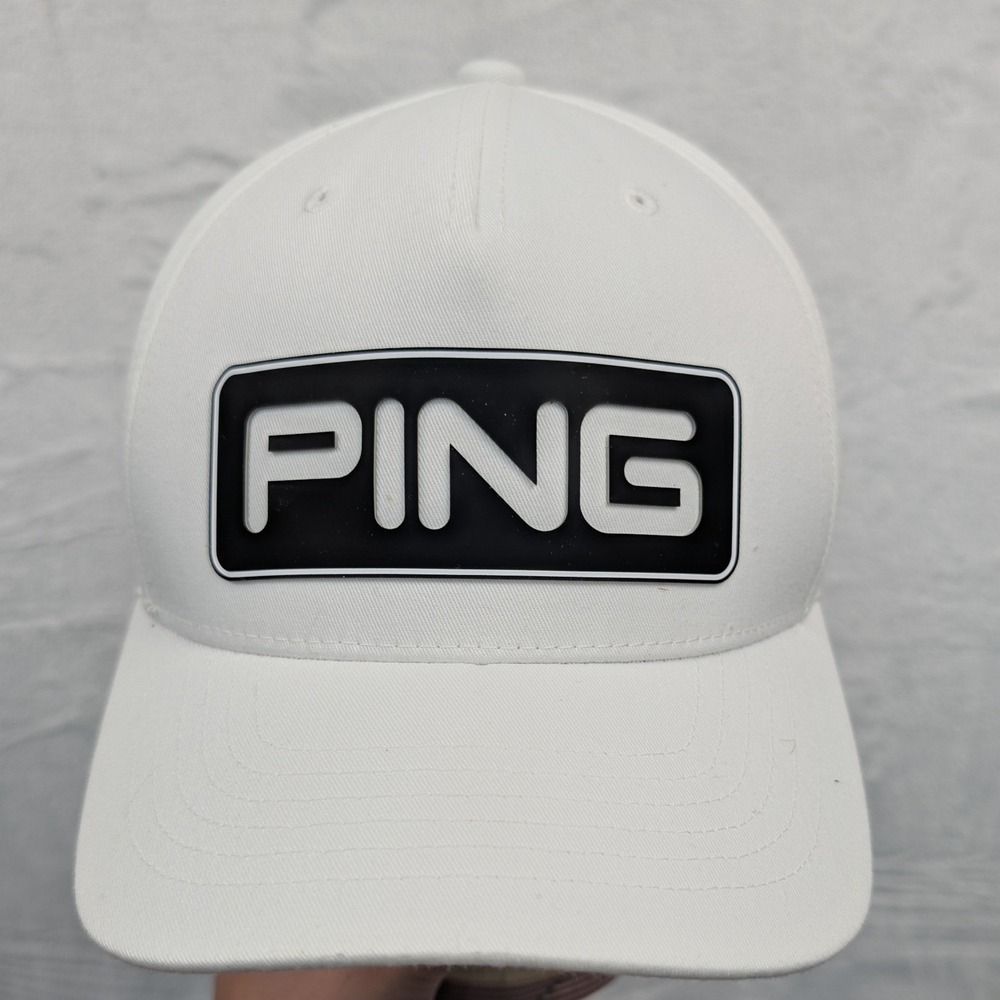 Ping Hat Men's OSFA White Golf Sport Snapback Flexfit 110 Yupoong Athleisure